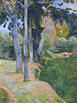 Paul Gauguin The Large Trees, 1887 oil painting reproduction