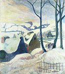 Paul Gauguin Village under the Snow, 1894 oil painting reproduction