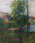 Paul Gauguin Willow by the Aven, 1888 oil painting reproduction