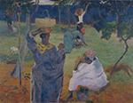 Paul Gauguin Among the Mangoes at Martinique, 1887 oil painting reproduction