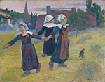 Paul Gauguin Breton Girls Dancing, Pont-Aven, 1888 oil painting reproduction