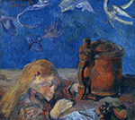 Paul Gauguin Clovis Asleep, 1884 oil painting reproduction