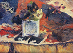 Paul Gauguin Flowers and Carpet, 1880 oil painting reproduction