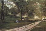 Paul Gauguin In the Forest, Saint-Cloud, 1873 oil painting reproduction