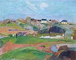 Paul Gauguin Landscape at Le Pouldu, 1890 oil painting reproduction
