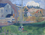Paul Gauguin Landscape in Brittany, the David Mill, 1894 oil painting reproduction