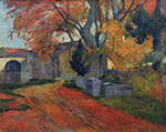 Paul Gauguin Lane at Alchamps, Arles, 1888 oil painting reproduction