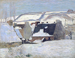 Paul Gauguin Pont-Aven under the Snow, 1888 oil painting reproduction