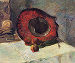 Paul Gauguin Red Hat, 1886 oil painting reproduction