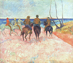 Paul Gauguin Riders on the Beach, 1902 oil painting reproduction