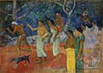 Paul Gauguin Scene from Tahitian Life, 1896 oil painting reproduction