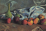 Paul Gauguin Still Life with Apples and Green Vase, 1890 oil painting reproduction