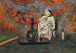 Paul Gauguin Still Life with Carafe and Ceramic Figure, 1885 oil painting reproduction