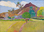 Paul Gauguin Tahitian Landscape, 1891 oil painting reproduction
