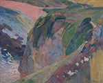 Paul Gauguin The Flageolet Player on the Cliff, 1889 oil painting reproduction