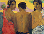 Paul Gauguin Three Tahitians, 1899 oil painting reproduction