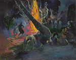 Paul Gauguin Upa Upa (The Fire Dance), 1891 oil painting reproduction