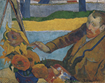 Paul Gauguin Vincent van Gogh Painting Sunflowers, 1888 oil painting reproduction