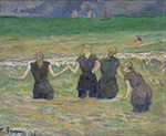 Paul Gauguin Women Bathing, 1885 oil painting reproduction