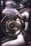 H.R. Giger Biomechanoid I oil painting reproduction
