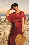 John William Godward A Classical Lady oil painting reproduction
