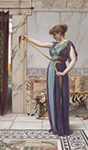 John William Godward A Pompeian Lady 1891 (1) oil painting reproduction