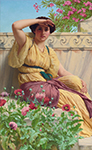 John William Godward A tryst oil painting reproduction