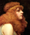 John William Godward An Auburn Beauty oil painting reproduction