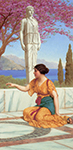 John William Godward Ancient Pastimes oil painting reproduction