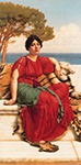 John William Godward By the Blue Ionian Sea oil painting reproduction
