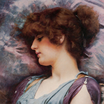 John William Godward Far Away Thoughts oil painting reproduction