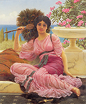 John William Godward Flabellifera oil painting reproduction