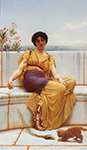 John William Godward Idleness2 oil painting reproduction