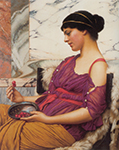 John William Godward Ismenia 1908 oil painting reproduction
