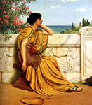 John William Godward Leisure Hours oil painting reproduction