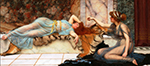 John William Godward Mischief and Repose 2 oil painting reproduction