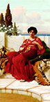 John William Godward Mischief oil painting reproduction