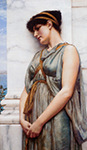 John William Godward Pompeiam Girl oil painting reproduction