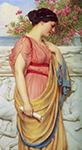 John William Godward Sappho oil painting reproduction