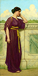 John William Godward Soft Falls the Eventide oil painting reproduction