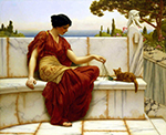 John William Godward The Favourite oil painting reproduction