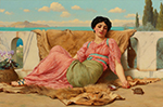 John William Godward The Quiet Pet oil painting reproduction