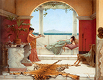 John William Godward The Sweet Siesta of a Summer's Day oil painting reproduction