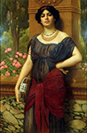 John William Godward Tympanistria oil painting reproduction