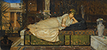 John Atkinson Grimshaw A Lady in a Classical Interior, 1874 oil painting reproduction