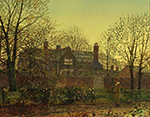 John Atkinson Grimshaw All in the Golden Twilight, 1881 oil painting reproduction
