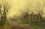 John Atkinson Grimshaw Autumn Afterglow, 1883 oil painting reproduction
