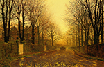 John Atkinson Grimshaw Autumn Evening oil painting reproduction