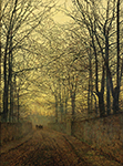 John Atkinson Grimshaw October Gold, 1885 oil painting reproduction
