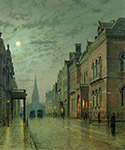 John Atkinson Grimshaw Park Row, Leeds, 1882 oil painting reproduction